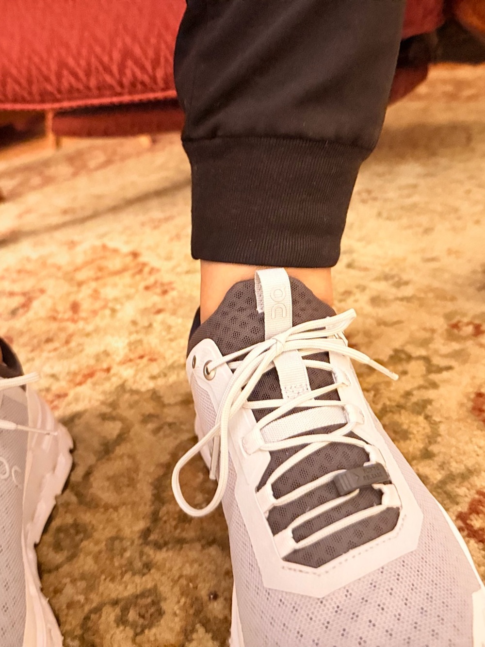Women’s Athletic Sneakers in black and Charcoal gray with k- Breathable Support